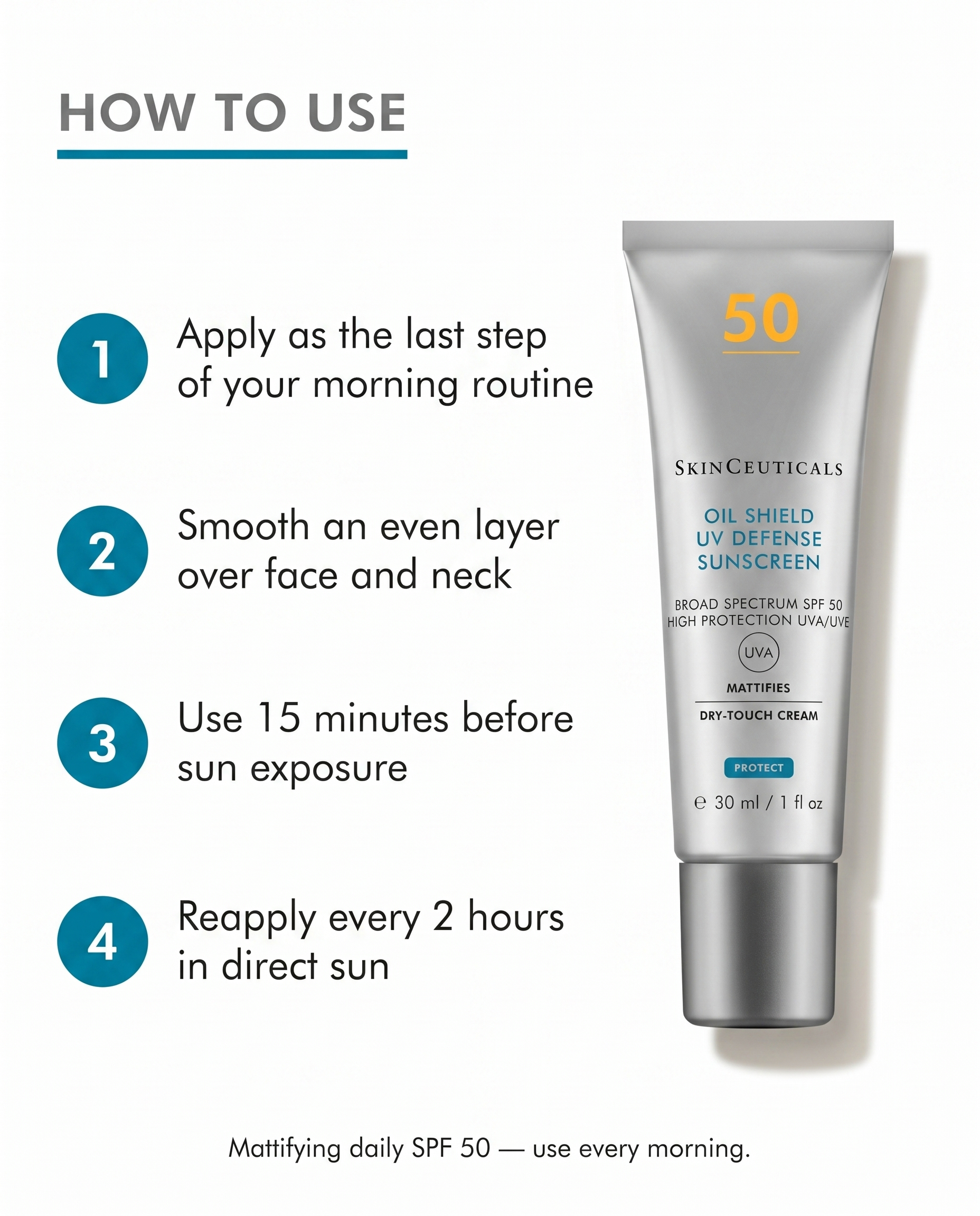 SkinCeuticals Oil Shield UV Defence Sunscreen SPF 50 30 ml – image 4 of 7